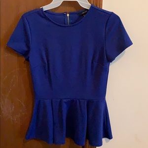 Blue work top